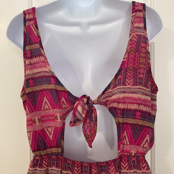 ⚡️Last Days! Francesca's Blue Rain Maxi Dress L - Picture 7 of 12